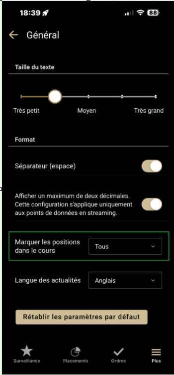 Indicateur Dans le cours Placements Mobile Avril 2026