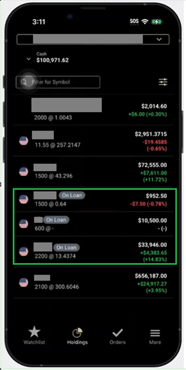 Stock Lending Income Program Mobile February 2026