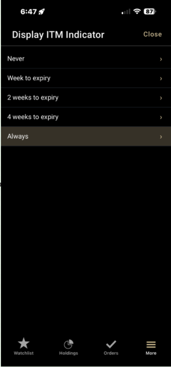 Holdings ITM Preference Mobile April 2026