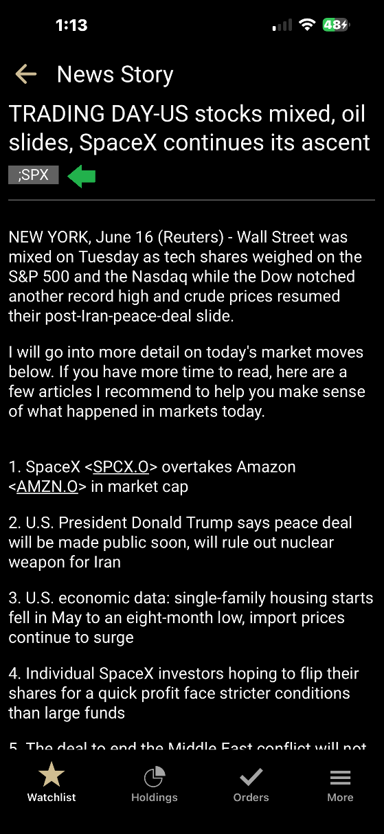 News Index ETF Detail Mobile June 2026