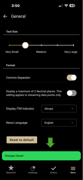 Settings Confirmation Message Mobile September 2026